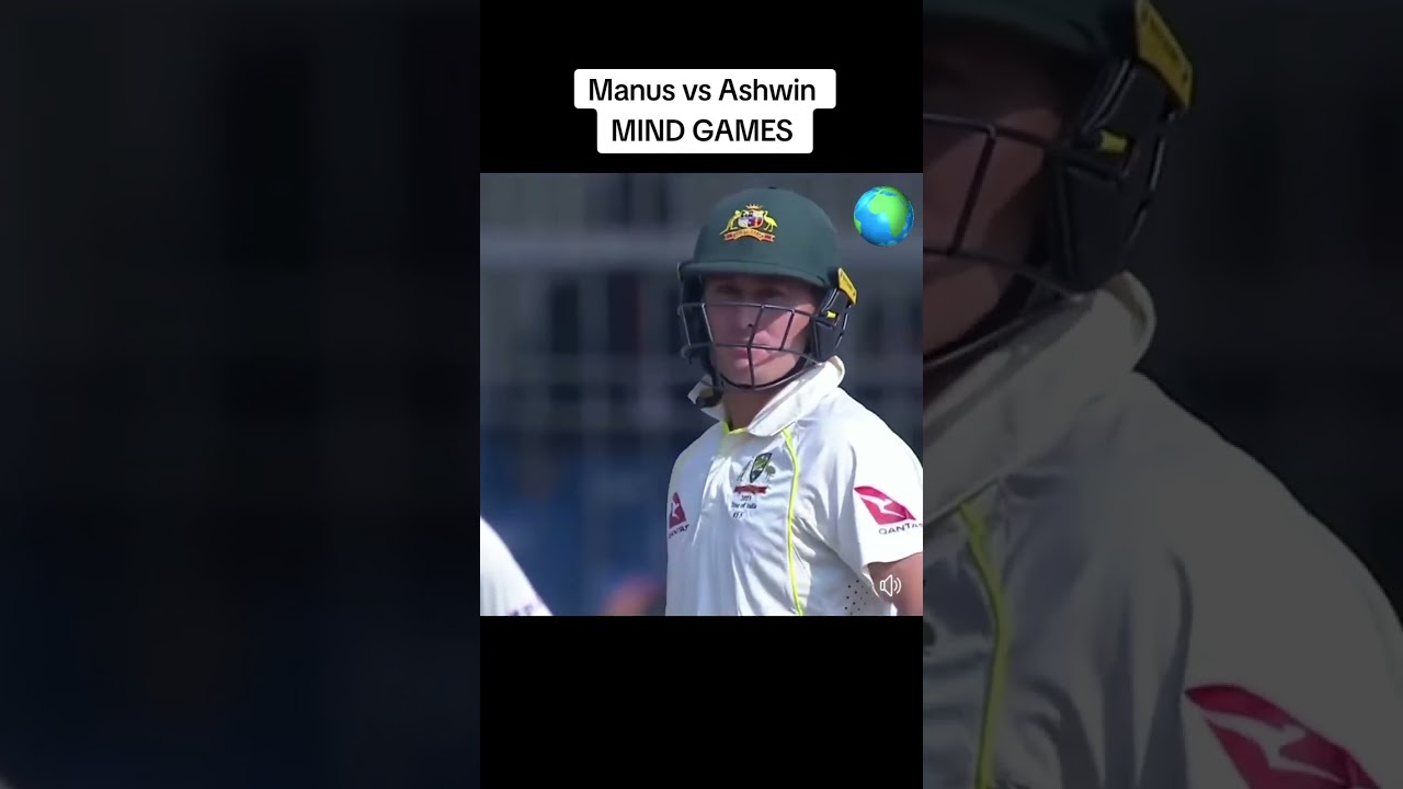 mind games between Marnus and Ashwin #cricket #indiavsaustralia #testcricket