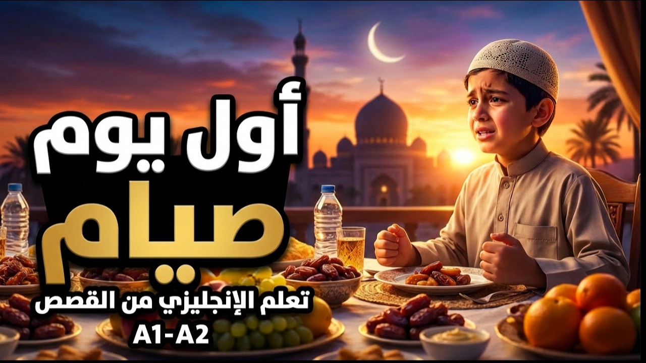 قصة رمضان بالإنجليزية | أول يوم صيام وتحسين مهارة الاستماع