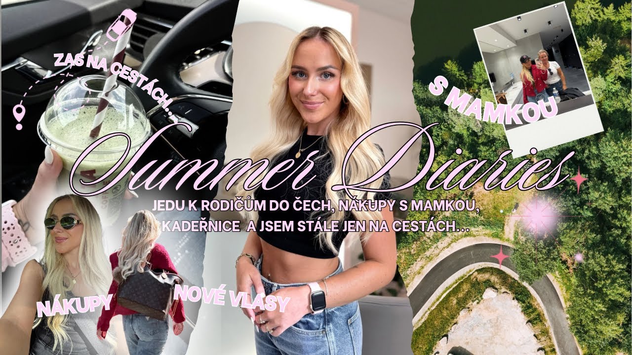 jedu k rodičům do Čech, nákupy s mamkou, PR balíčky a zase na cestách! | Summer Diaries