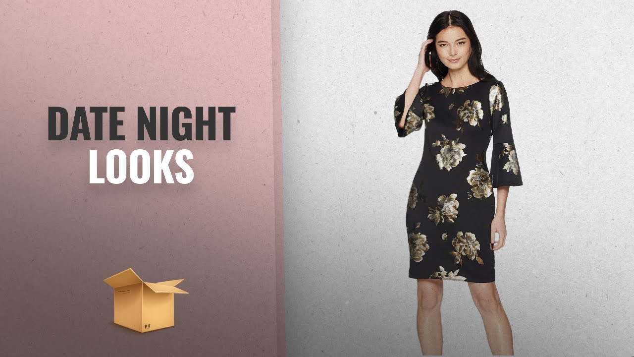 Date Night Looks By Jessica Howard: Jessica Howard Women's Petite Bell Sleeve Sheath Dress,