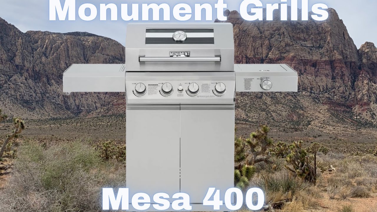 Monument grills new Mesa 400 4 burner gas grill - cooking grill chicken teriyaki