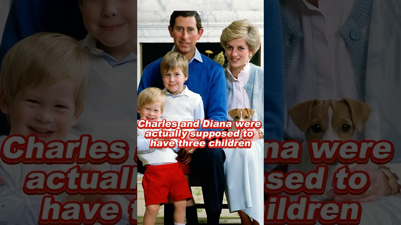 Charles and Diana were actually supposed to have three children #diana #charles #william