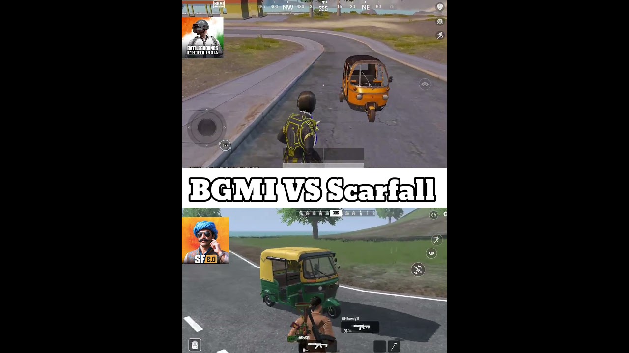🤯Scarfall 2.0 vs BGMI - Is this the END OF BGMI? Scarfall vs BGMI Graphics, Gameplay & Guns Compared