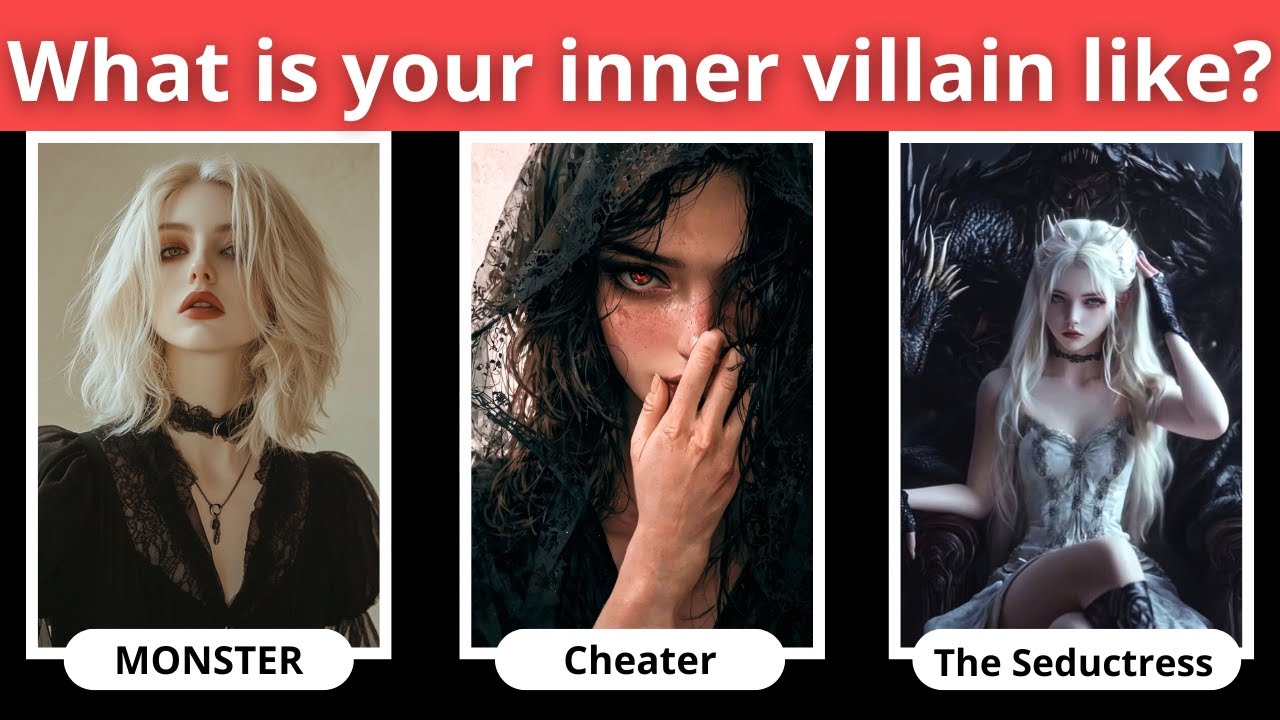 𝐖𝐡𝐚𝐭 𝐢𝐬 𝐘𝐨𝐮𝐫 𝐈𝐧𝐧𝐞𝐫 𝐕𝐢𝐥𝐥𝐚𝐢𝐧 𝐥𝐢𝐤𝐞 𝐪𝐮𝐢𝐳? | Personality quiz | kpop quiz | What's Your VILLAIN Type?
