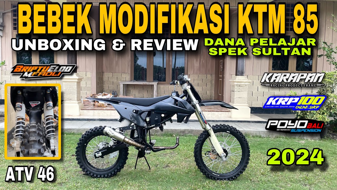 BEBEK MODIF KTM 85 TERBARU, HARGA HAMPIR 50JUTAAN??