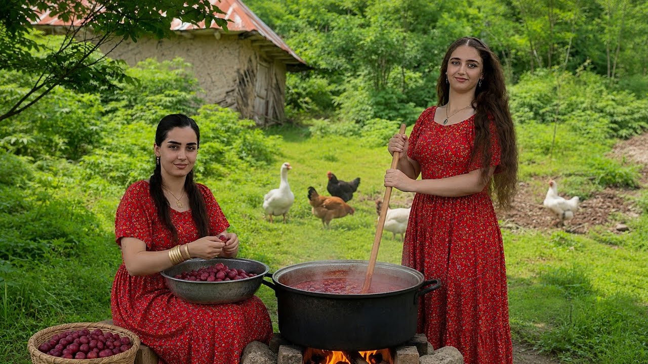 From Fresh Plums to Homemade Plum Paste | Peaceful Village Life