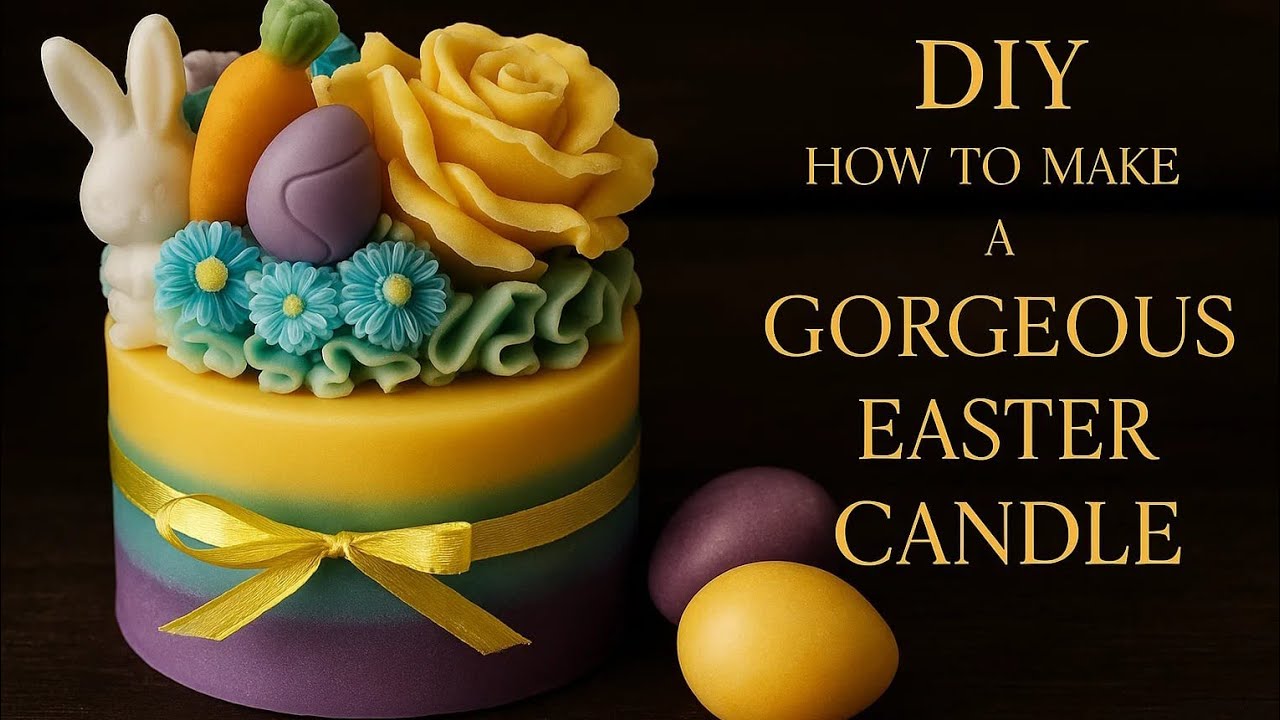 “DIY Best-Selling Easter Candle 🐰🌸 | Whipped Wax & Pastel Layers Tutorial”