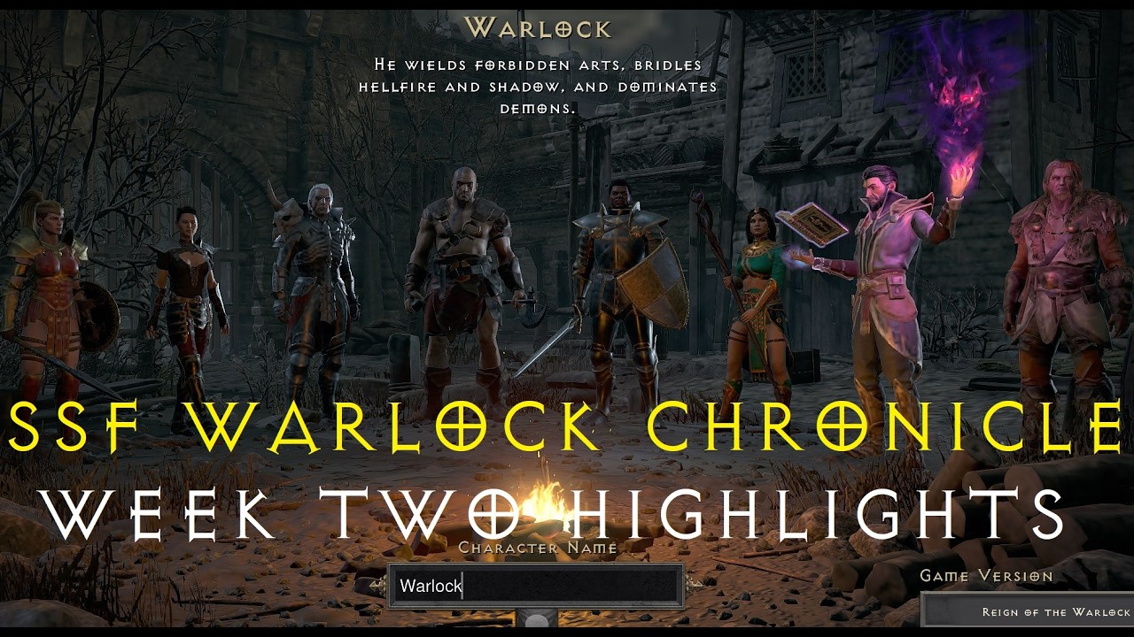D2R - SSF Warlock Chronicle - Farming Insane Loot - Highlights from Week 2