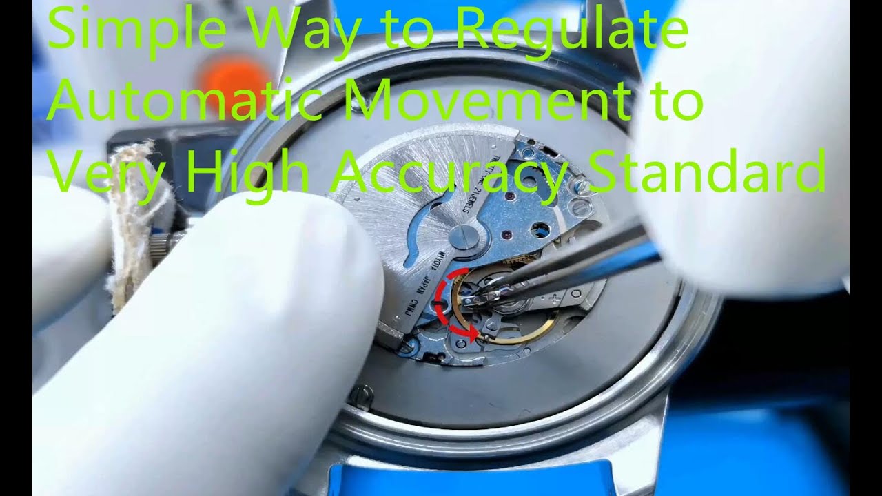 Regulate the Automatic Watch Movement to Very High Accuracy Timing Standard