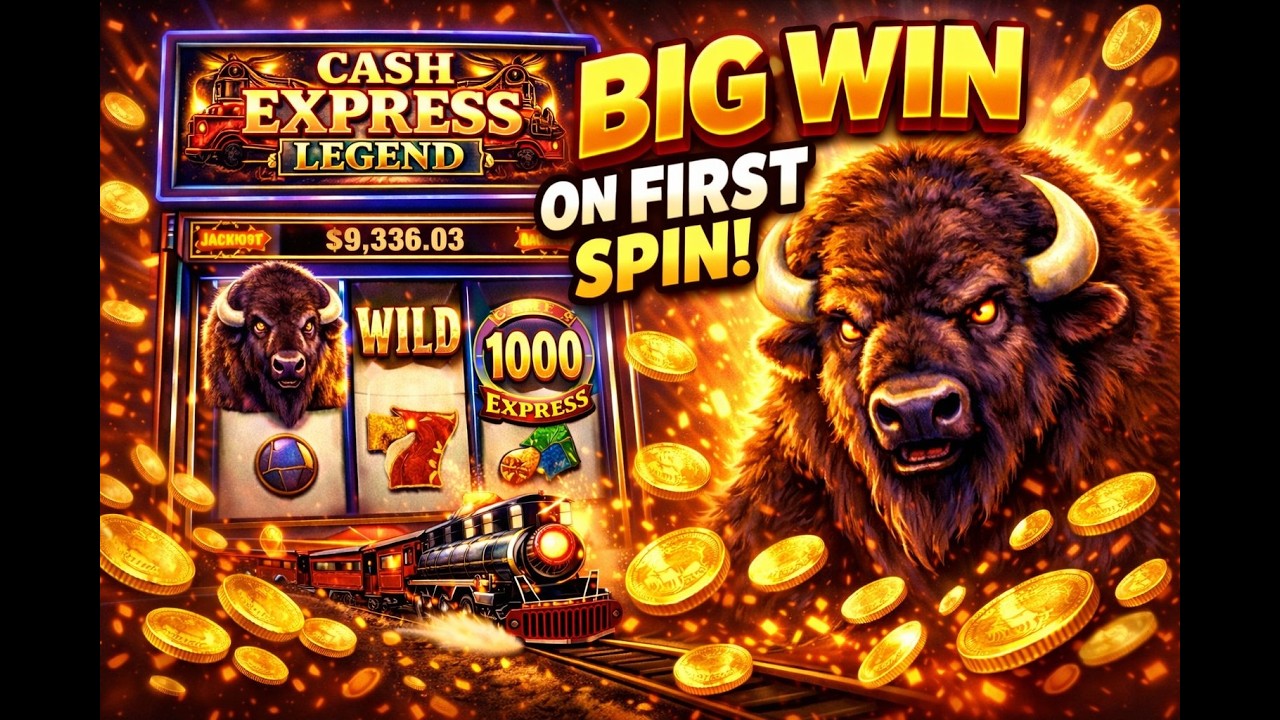 FIRST SPIN WIN - Buffalo Cash Express!