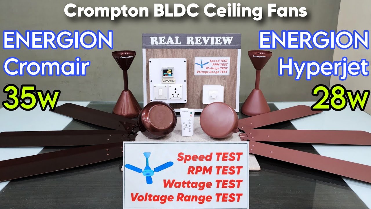 Crompton Energion Cromair BLDC Ceiling Fan || Crompton Energion Hyperjet BLDC Ceiling Fan