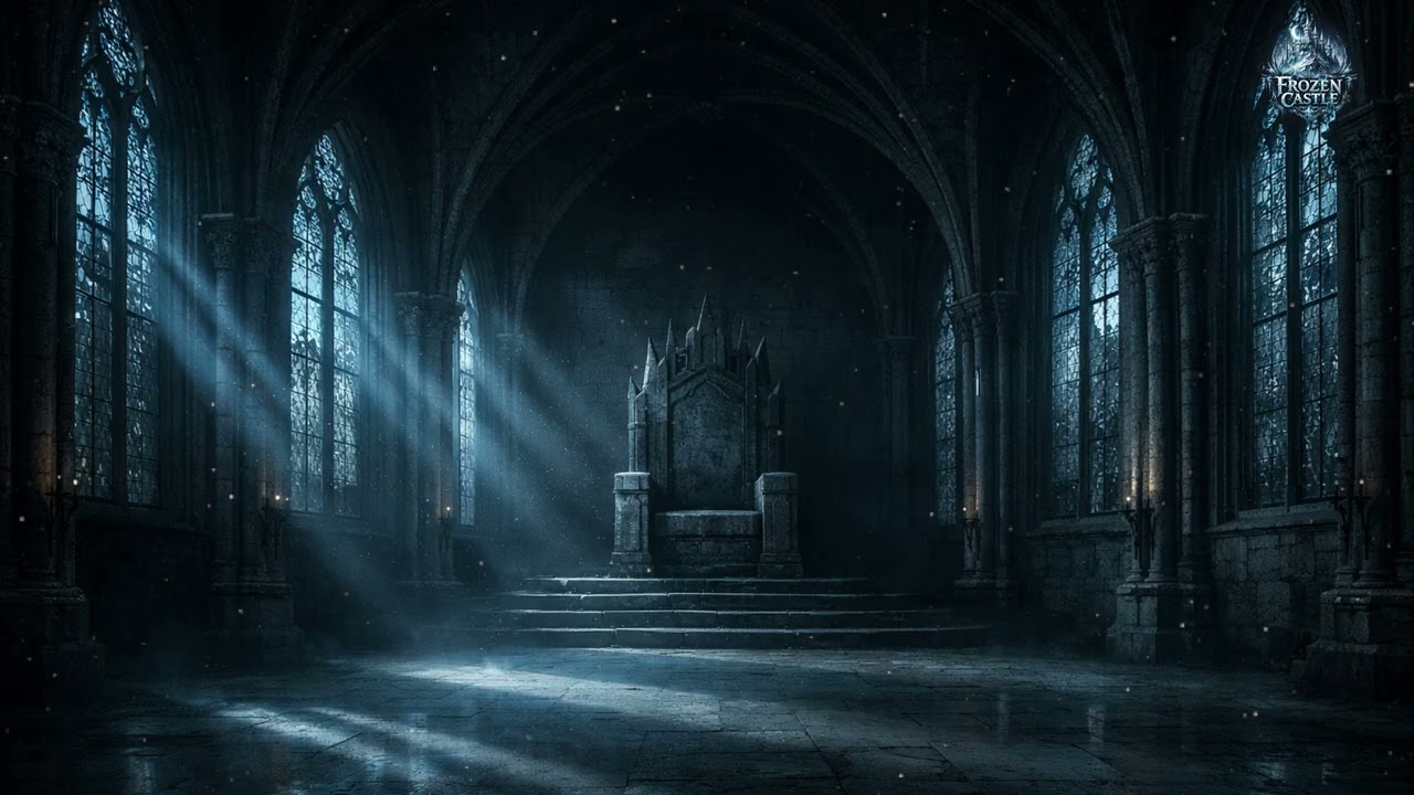 Empty Throne Hall at Night 👑 Dark Medieval Ambient Music for Deep Focus & Study (1 Hour)