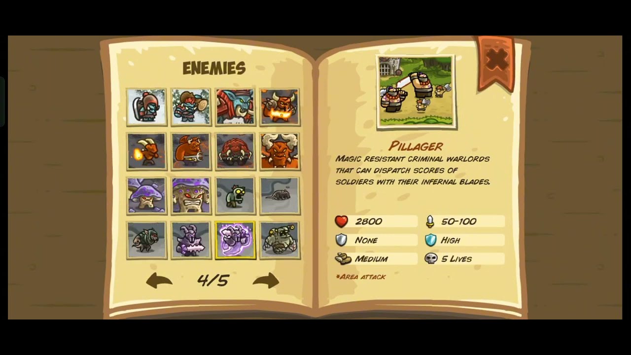 Kingdom Rush | All Enemies & Bosses