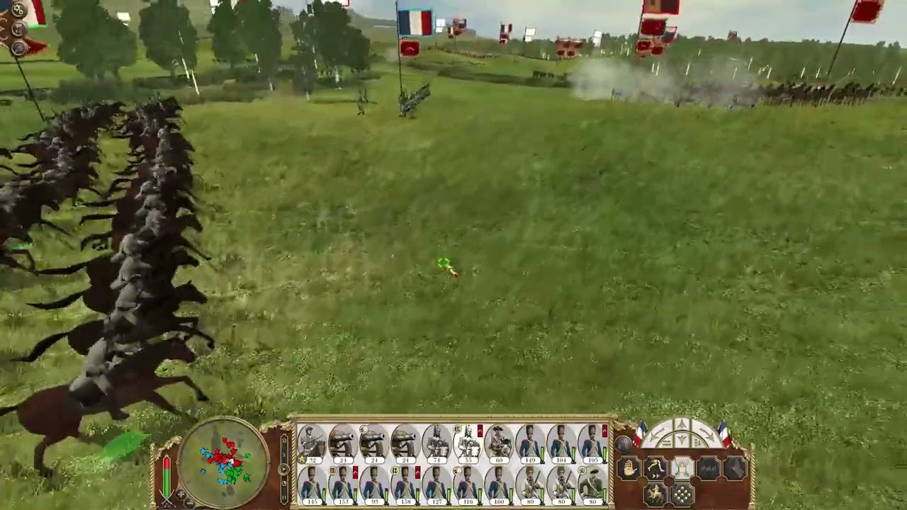 Dragoons charge against to enemy artillery #french #empire #russian