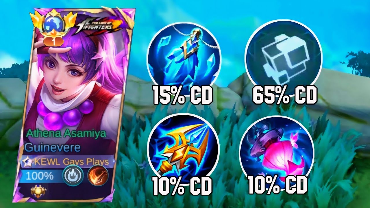 TOP GLOBAL GUINEVERE ABUSE THIS NEW COOL DOWN BUILD!! (must try) - Mobile legends