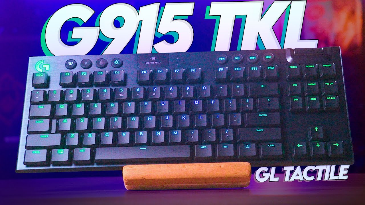 Teclado mecânico SEM FIOS, de PERFIL BAIXO e PREMIUM da Logitech! G915 TKL