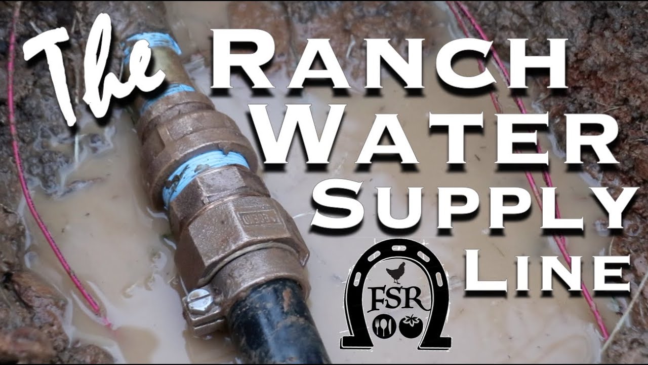 Installing a 260 Foot Water Supply Line to the Barndominium.
