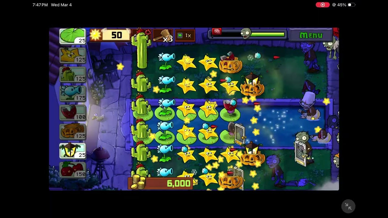Plants vs. Zombies™ - Last Stand - Fog (Walktrough)