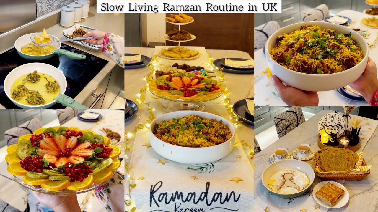 Slow Living Calm Ramadan Routine in UK Home | Suhoor to Iftari + Lamb Biryani | Kitchen Appliances 