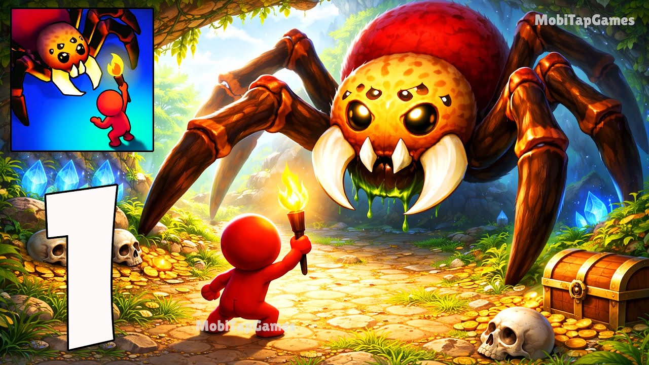 The Spider Nest – Gameplay Walkthrough – Giant Spider Survival & Nest Defense (iOS, Android)