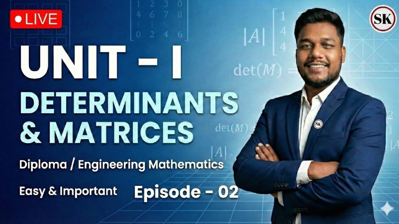 Определители и матрицы | Эпизод 2 | Группа 2.0 | Математика, 2-й семестр, Дипломная программа, II...