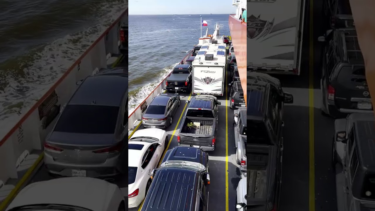 RV Ferry Rides! - Taking the Rig on the Galveston/Port Bolivar Ferry