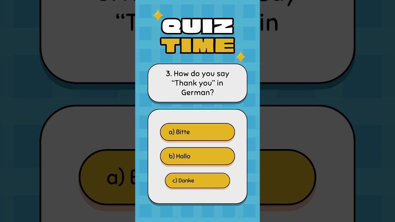 How Well Do You Know Basic German? | Beginner Quiz 🇩🇪- Part 3