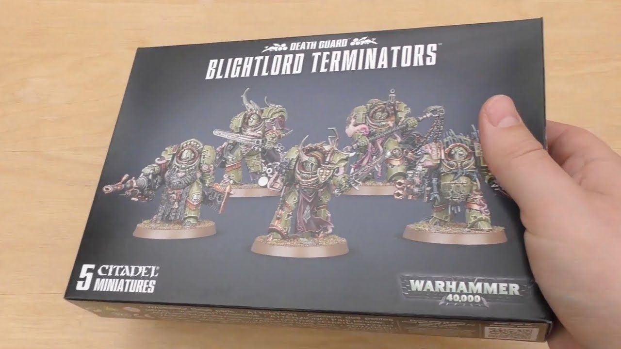 Death Guard - Blightlord Terminators - Unboxing & First Look (WH40K)