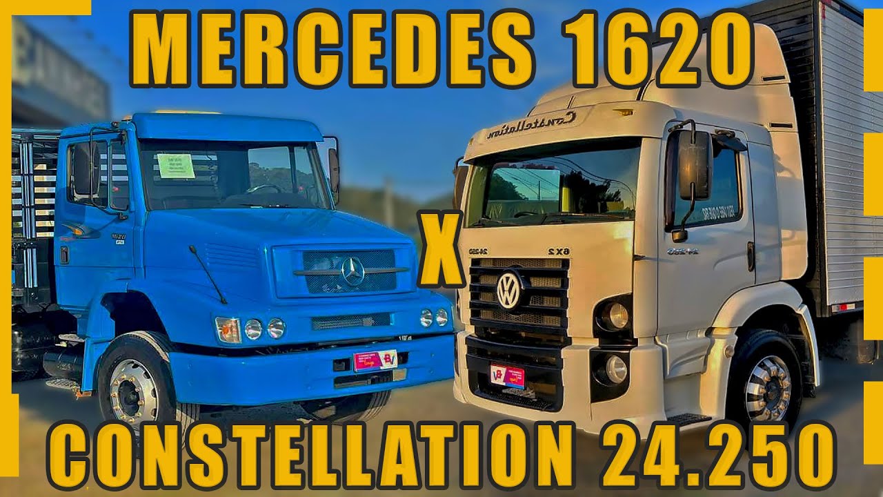 MERCEDES 1620 X CONSTELLATION 24.250 | QUAL CAMINH&Atilde;O &Eacute; MELHOR?