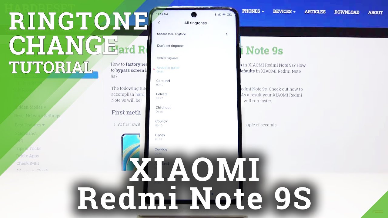 How to Change Ringtone in XIAOMI Redmi Note 9s &ndash; Sound Settings