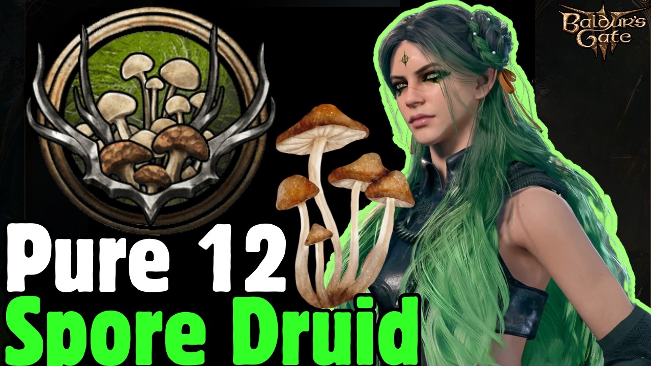 PURE 12 SPORE DRUID Build in Baldur's Gate 3