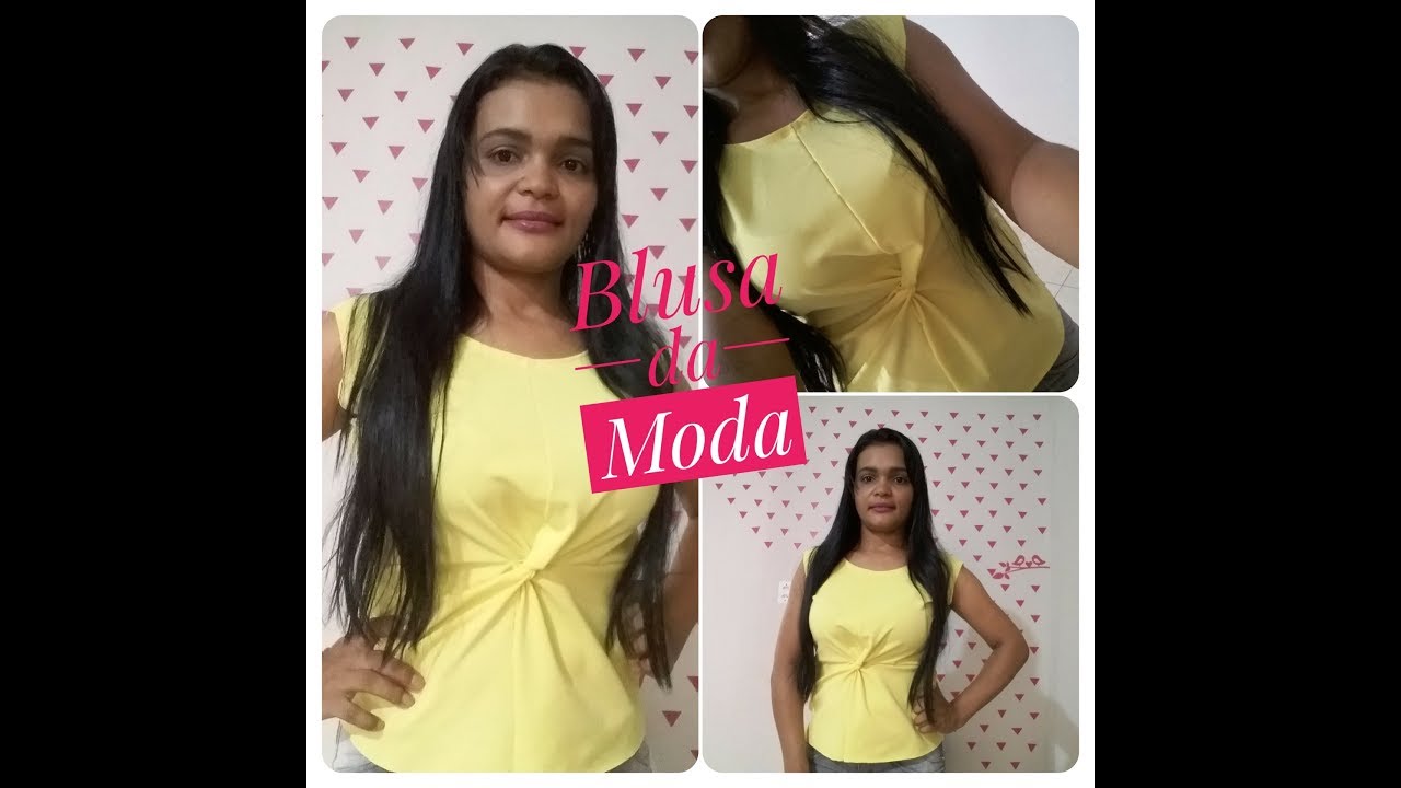 Blusa da moda com trançado