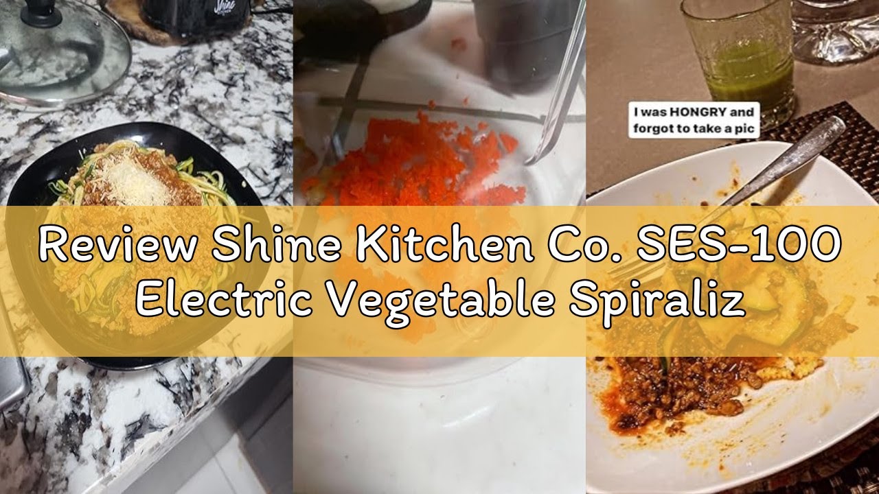 Review Shine Kitchen Co. SES-100 Electric Vegetable Spiralizer