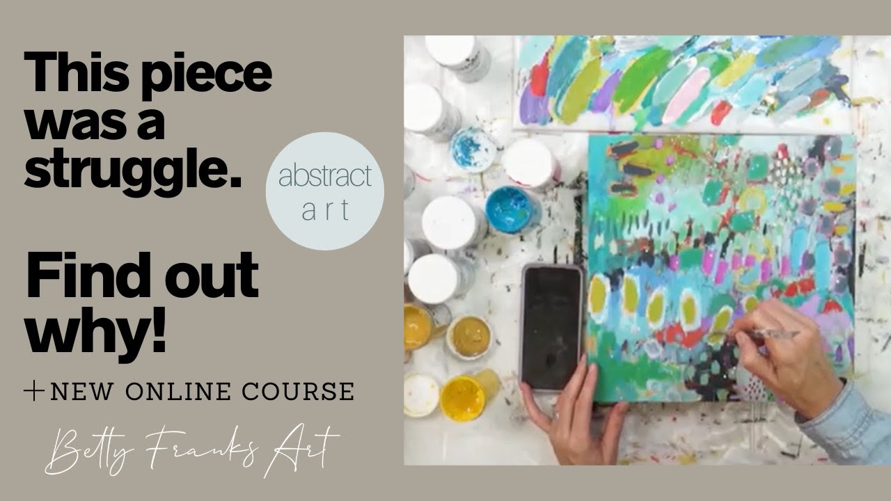 Abstract Art | 12x12 on wood | Betty Franks Art