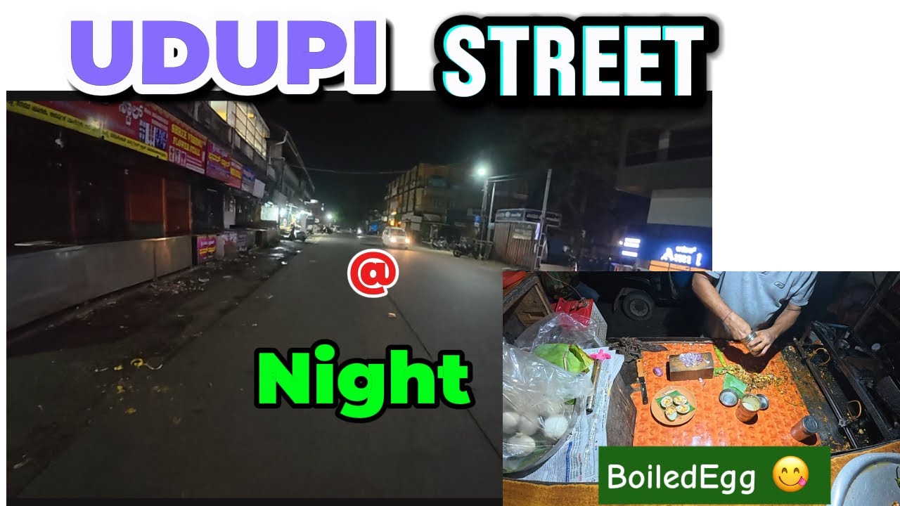Удупи LATE NIGHT CITY VIEW 💥/Street Food #udupivlog #streetfood