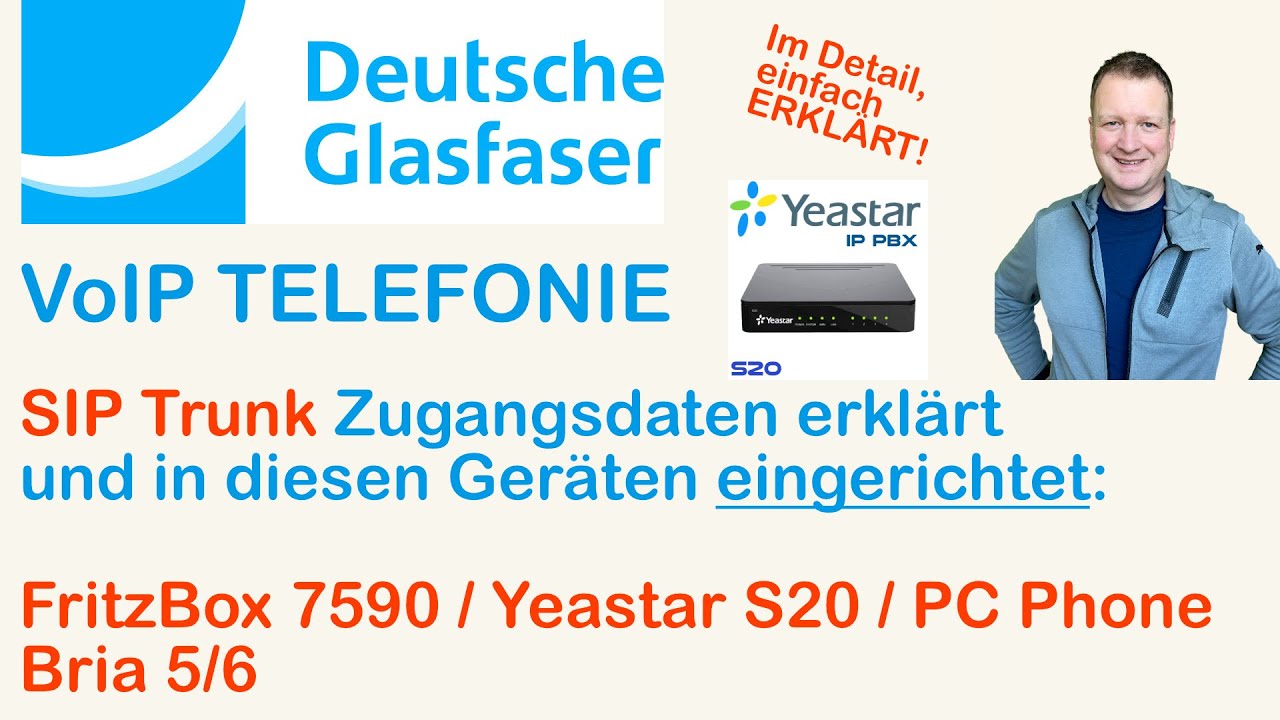 Настройка VoIP-телефонии Deutsche Glasfaser на различных устройствах всего за несколько шагов.