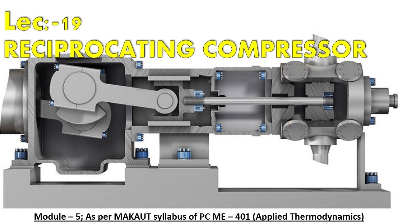Lec 19 RECIPROCATING COMPRESSOR  PCME 401 MAKAUT MOD 5