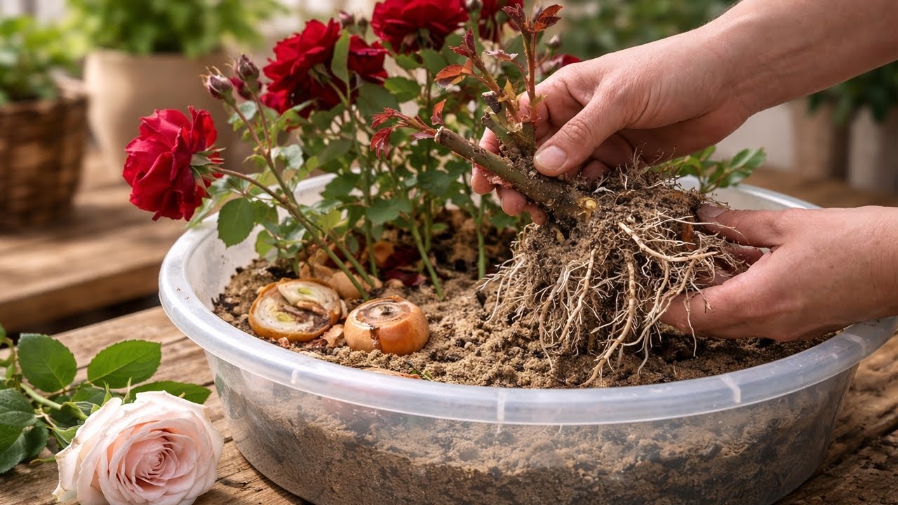 Советы, которые помогут черенкам роз быстро укорениться! Корни растут за одну ночь!