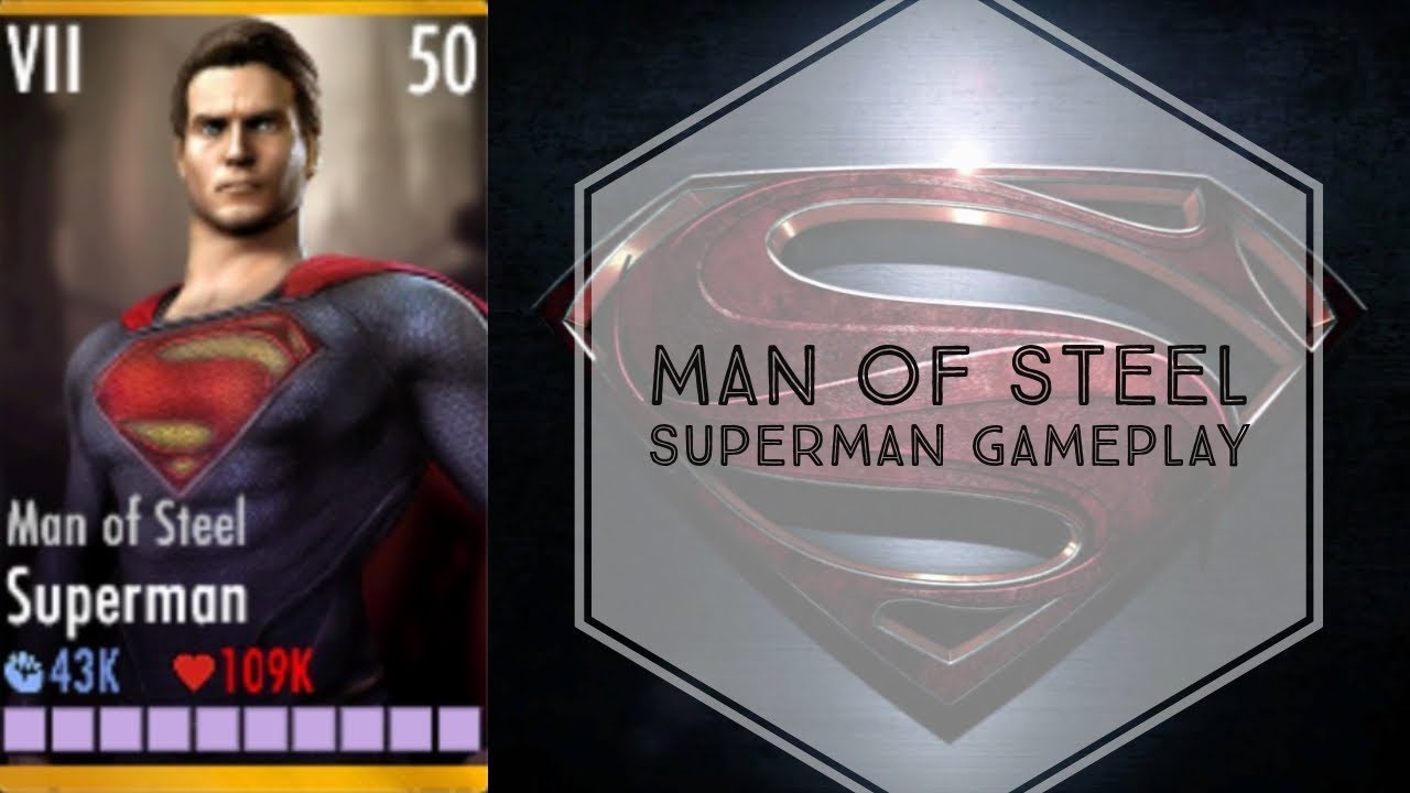 Injustice Gods Among Us Man Of Steel Superman Gameplay Elite VII