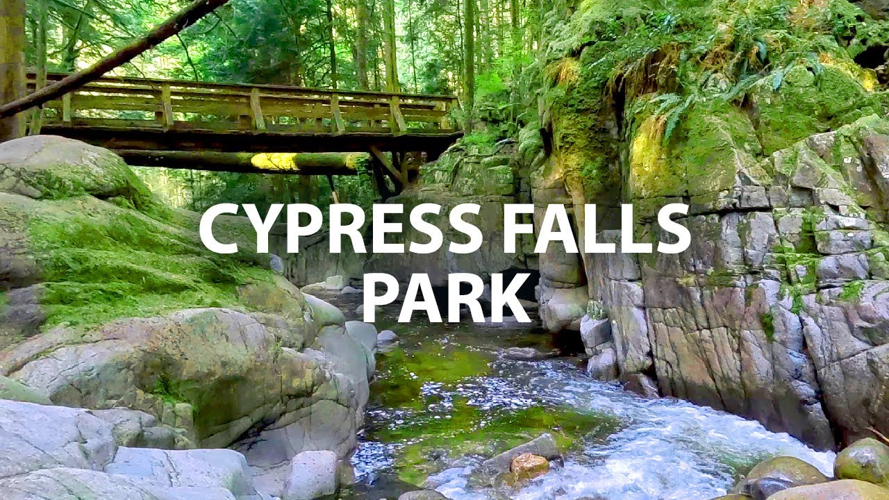 Cypress Falls Park, West Vancouver BC  4K Virtual Hike