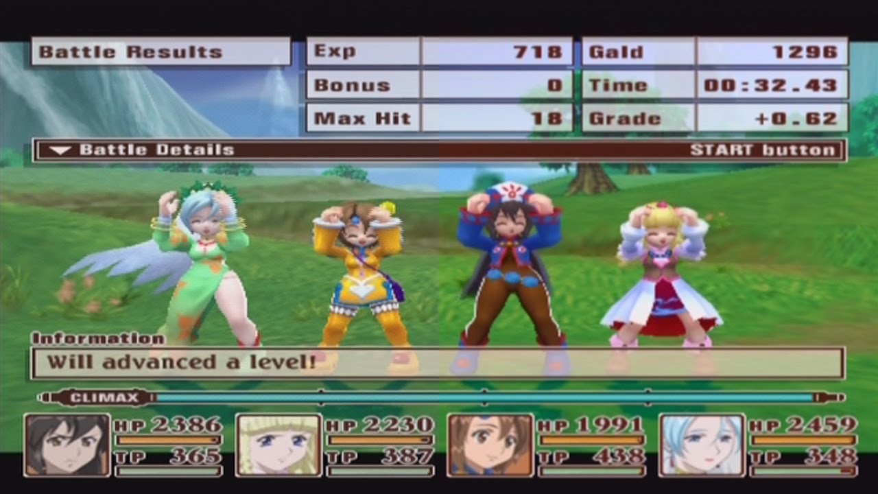 Tales of Legendia Group Victory Quotes Compilation [English]