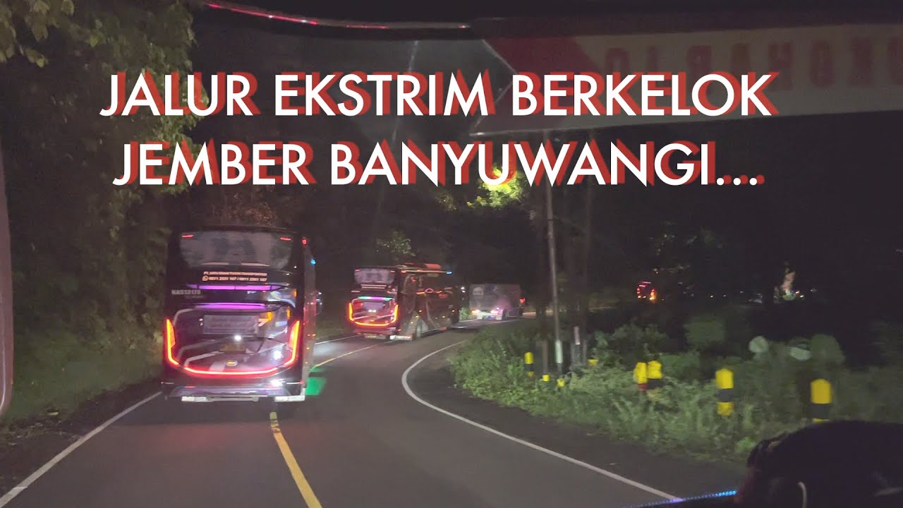 Jalur ekstrim dan berkelok Jember Banyuwangi @HASIMchannel 