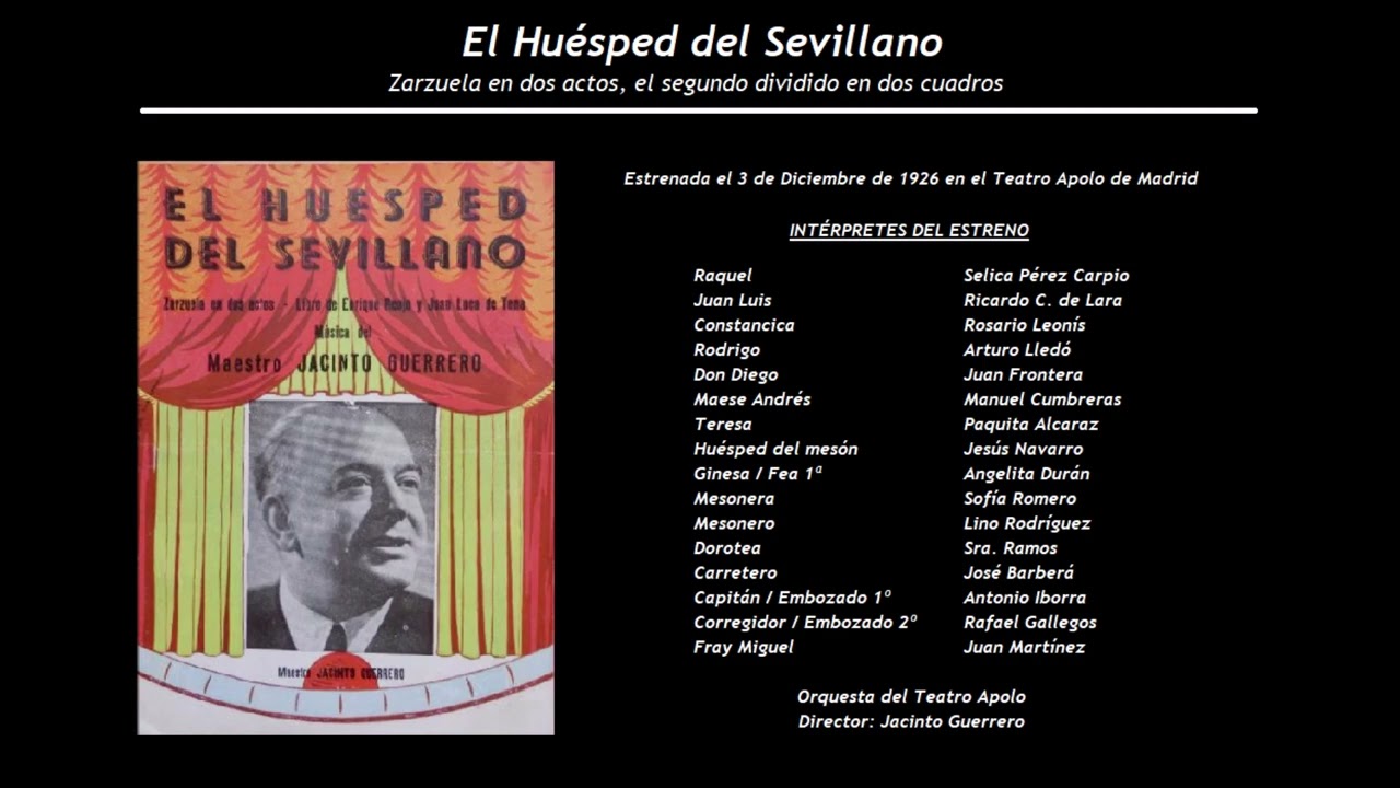 El Huésped del Sevillano - Romanza de Raquel ‘Cuando el grave sonar ...’ (1959) Dolores Cava