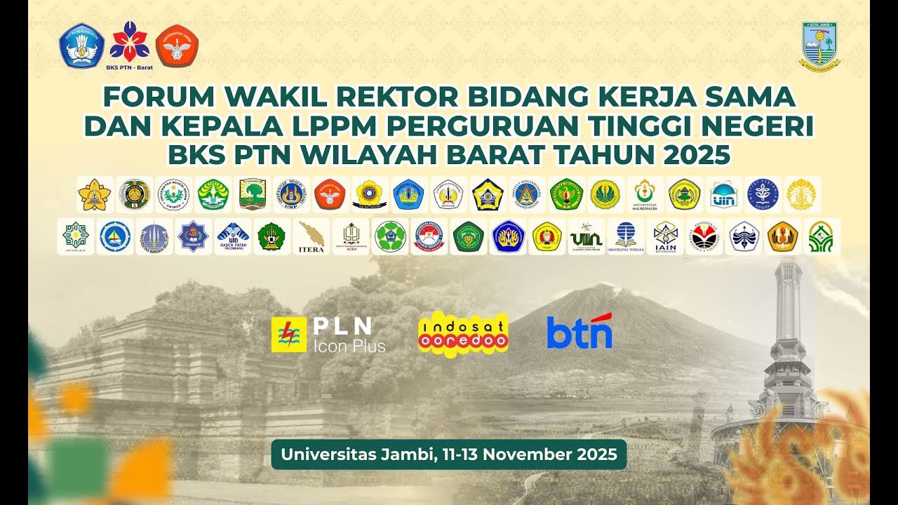 FORUM WAKIL REKTOR BIDANG KERJA SAMA DAN KEPALA LPPM PERGURUAN TINGGI NEGERI BKS PTN WILAYAH BARAT
