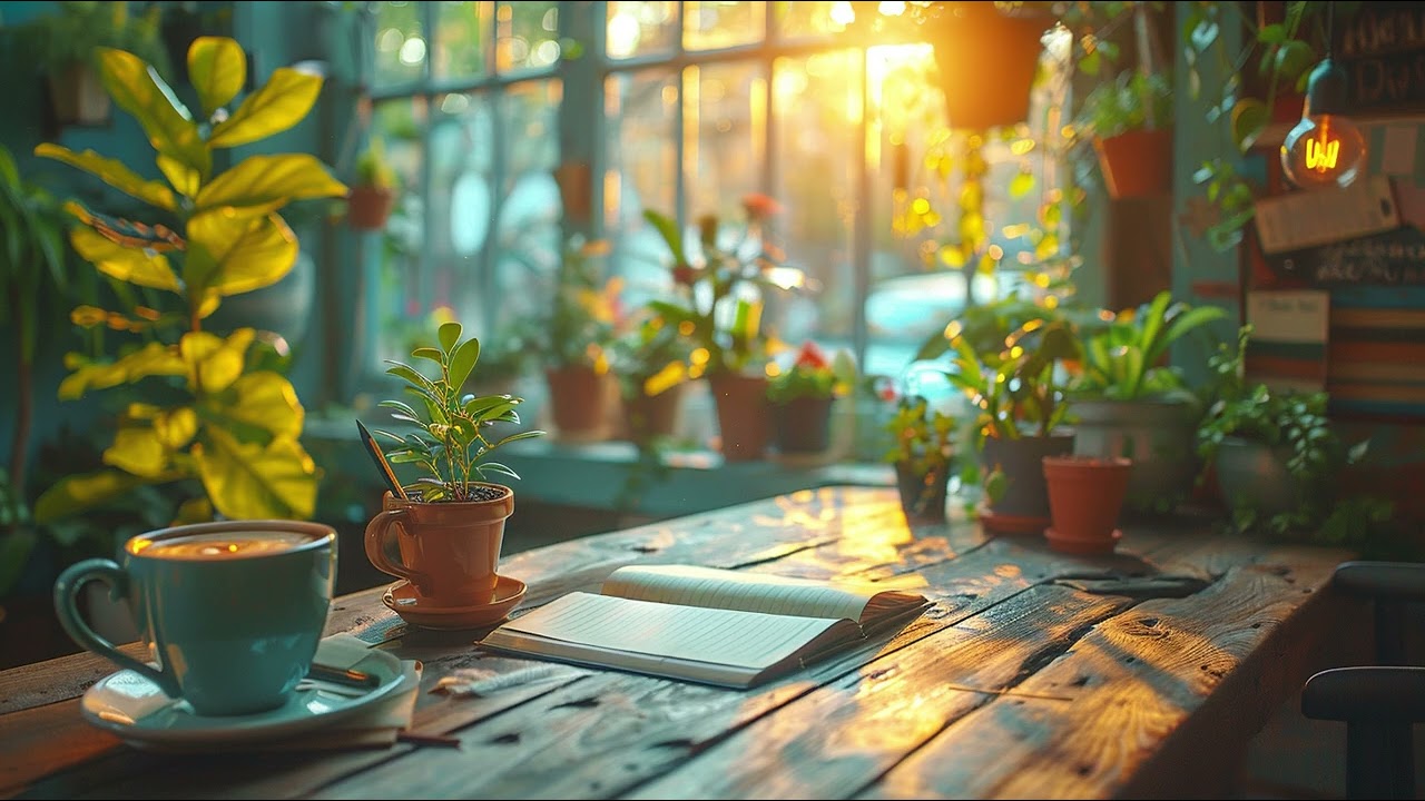 Relaxed Café Jazz Study Music – Soft Piano Background (1 Hour)