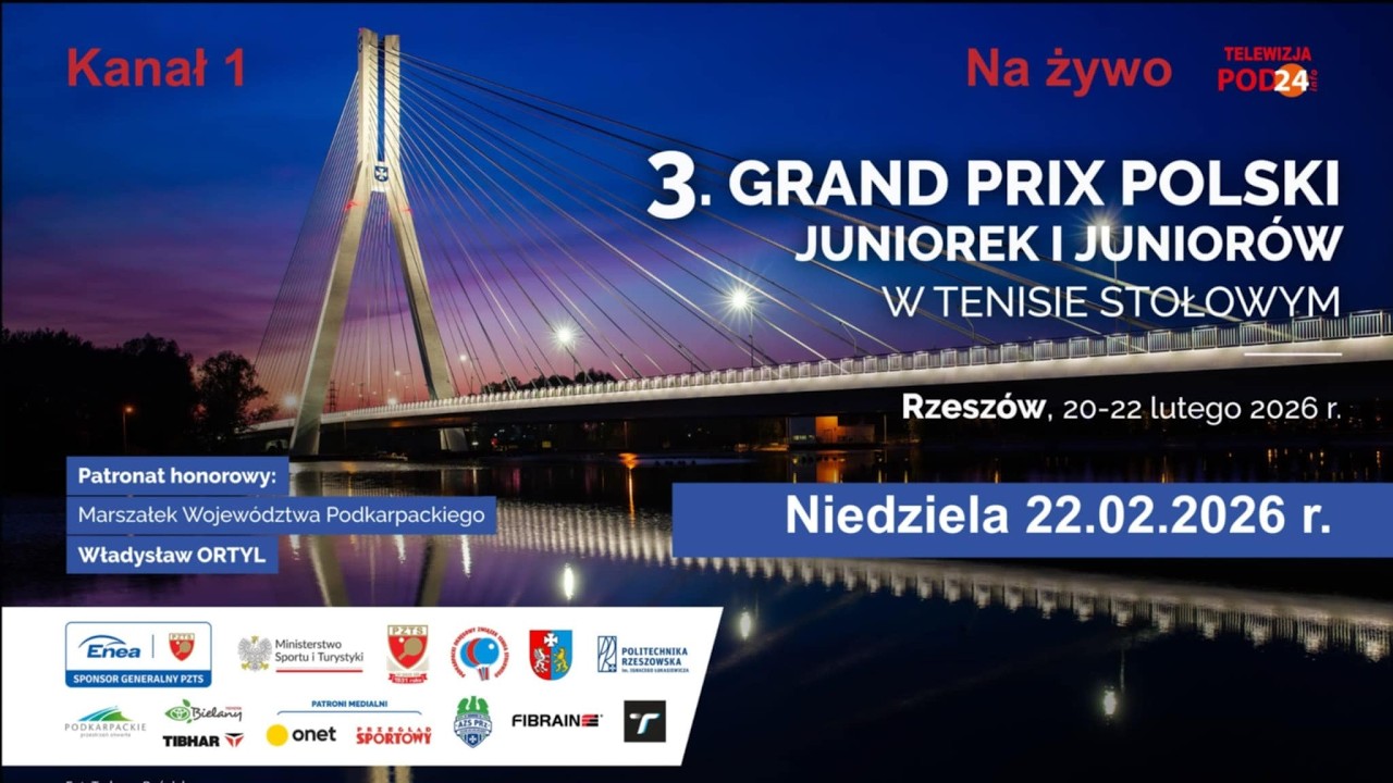 3. Grand Prix Polski Junior&oacute;w w tenisie stołowym.