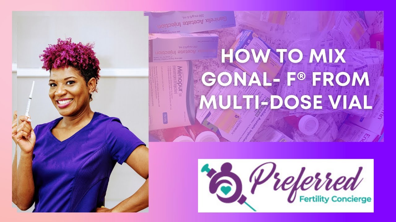 How to mix Gonal- F&reg; for IVF from a Multi Dose vial for Subcutaneous injection Step-by-Step
