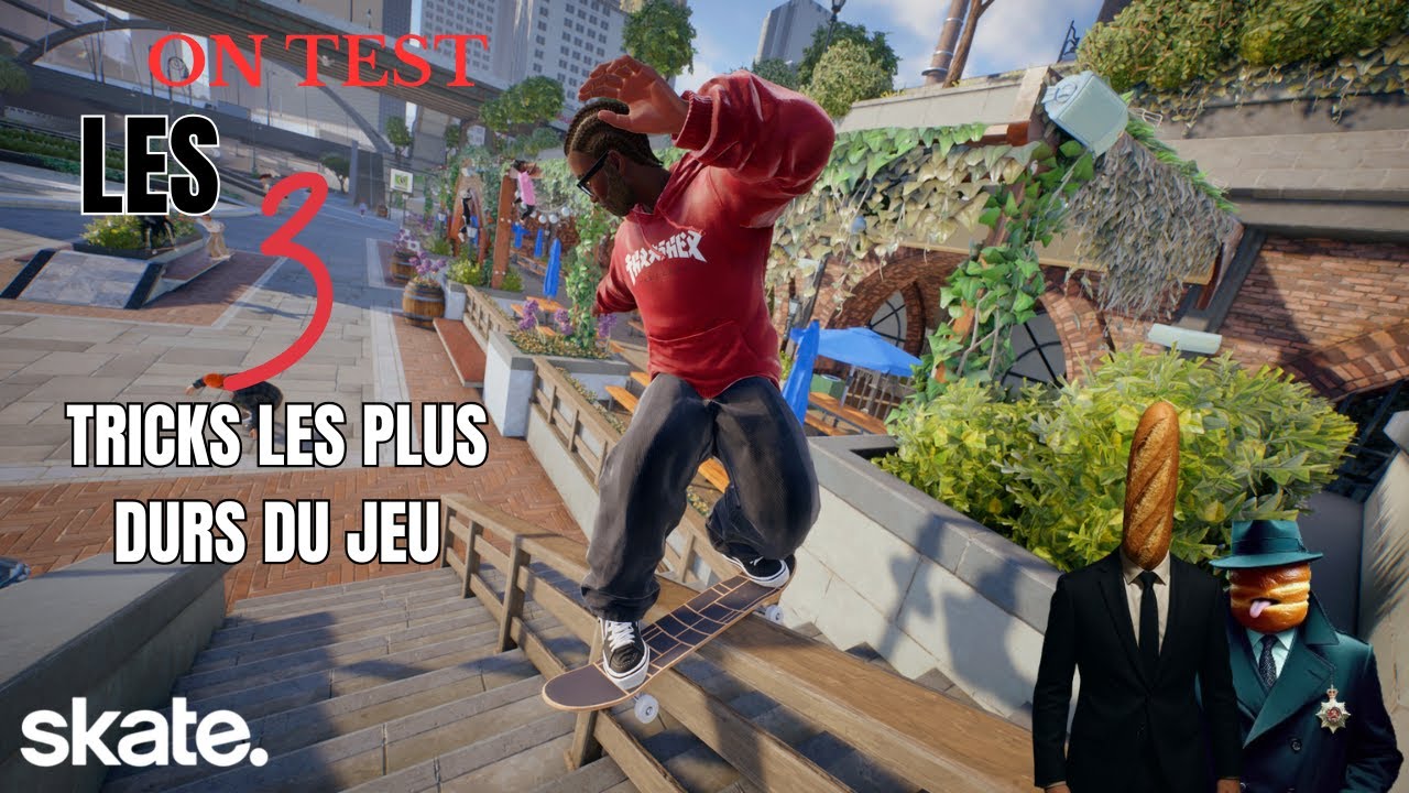 On essaie les tricks les plus durs de Skate. !! ( ft KGBrioche)