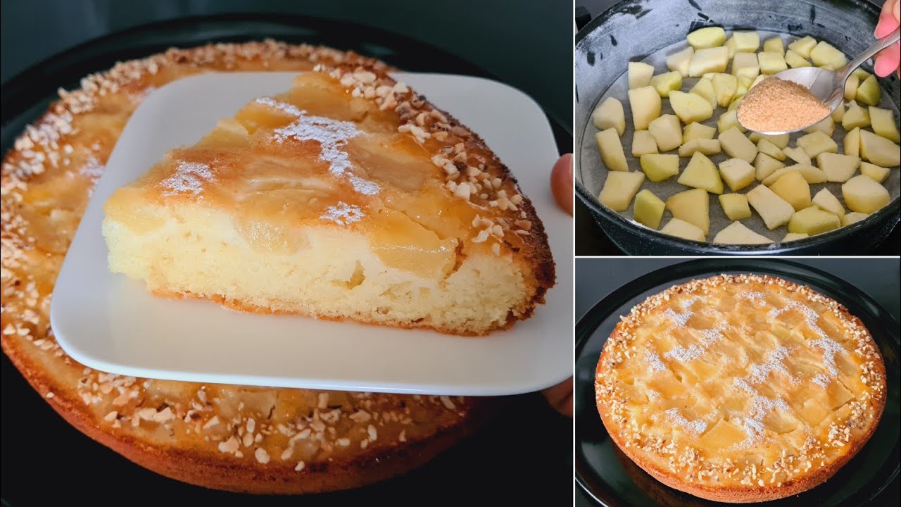 كيك التفاح رقم1 في العالم يعشقها كل من يتذوقها خطيرة بمعنى الكلمة.أرقى و ألذ كيك معلك و يذوب في الفم