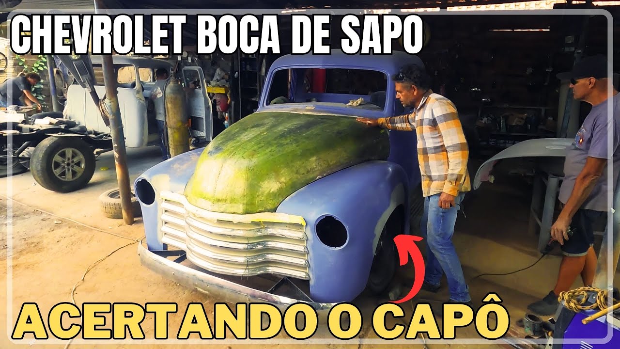 CHEVROLET BOCA DE SAPO| MAIS BONITA DO BRASIL| ACERTANDO O CAPÔ